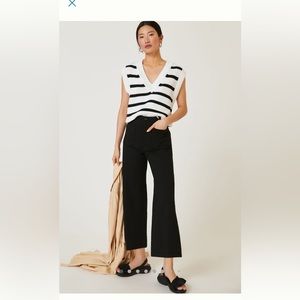 Anthropologie “The Colette” cropped wide leg pants. 27P.